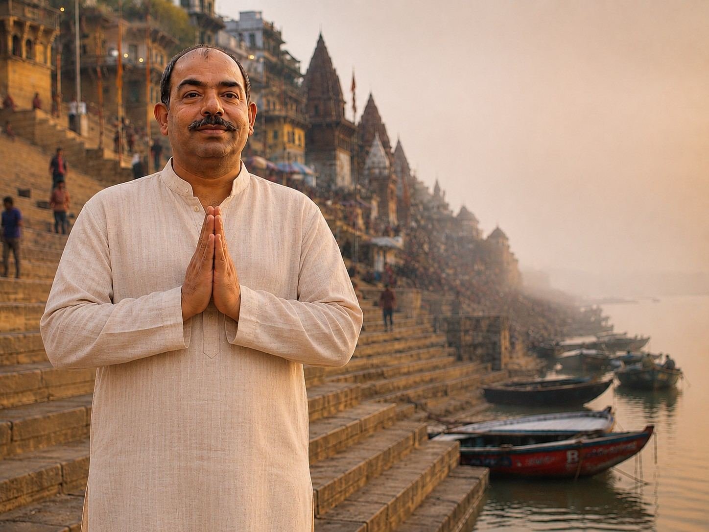 Our family, welcoming you to Varanasi